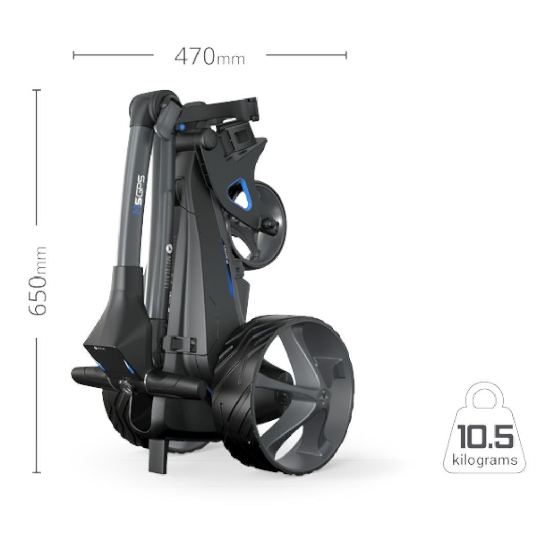 Motocaddy 2025 M5 GPS Electric Golf Trolley | 18 Hole Lithium Battery - Image 3